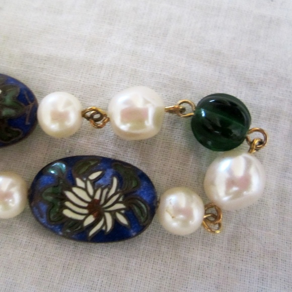 5 for $25 New BAKED ENAMEL Bauble & Chain Necklace - Picture 1 of 2